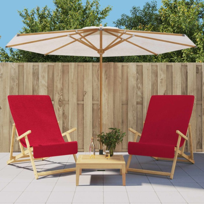 Gossi prosoape de plaja, 2 buc., visiniu, 60x135 cm, textil 400 gsm