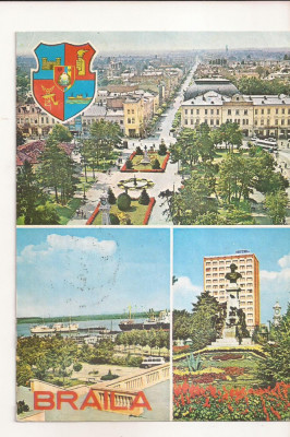 RF44 -Carte Postala- Braila, circulata 1976 foto