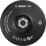 Bosch PRO Backing Pad - Placa de slefuire rotunda cu scai 115 mm fara gauri compozitie dura polizoare unghiulare