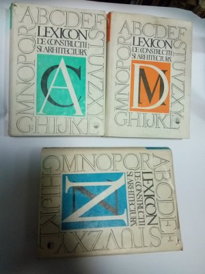LEXICON DE CONSTRUCTII SI ARHITECTURA foto