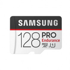 Card de memorie Samsung Pro Endurance microSDXC 128 GB Class 10, UHS-I adaptor inclus, 4k video support foto