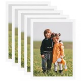 Cumpara ieftin Rame foto colaj pentru perete/masă, 5 buc., alb, 50x70 cm, MDF