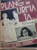 Partitura Plang in urma ta, de Ionel Fernic, 1935