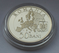 50 bani 2019 Proof, Presedintia Consiliului UE, Lupul Dacic foto