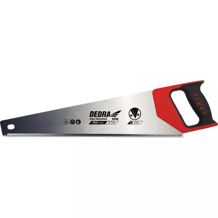 Ferastrau pentru lemn 450mm ,maner din cauciuc ,dinti intariti