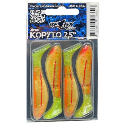 Shad Relax Lures Kopyto Print pl105, 6.2cm, 4buc/pac foto
