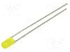 Dioda LED, 3mm, galbena, 270mcd, 20mA, 1,6...2,4V, LUCKYLIGHT - 304YD2J-1B