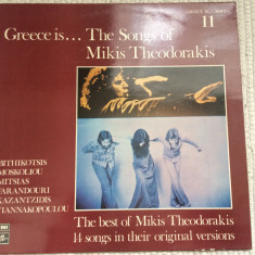 mikis theodorakis greece is the songs of mikis disc vinyl lp muzica greceasca