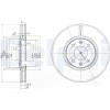 DELPHI BG3675 Disc frana