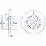DELPHI BG3675 Disc frana