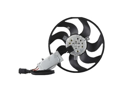 GMV ventilator radiator Audi Q7 (4L), 2005-2015, Porsche Cayenne 2002-2010; VW Touareg (7L), 2002-2010; motor TDI, diesel, 4 pini, cu modul de contro foto