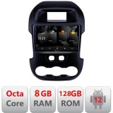 Navigatie Ford Ranger 2011-2015 Android 2K QLED 8GB RAM 128GB