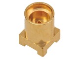 Conector MMCX mamă drept, lipire, 50&Omega;, aurit
