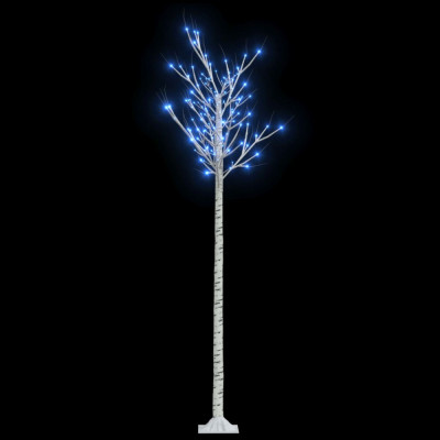 Pom Crăciun 200 LED-uri albastru 2,2 m salcie interior/exterior foto