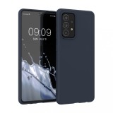 Husa Kwmobile pentru Samsung Galaxy A52/Galaxy A52 5G/Galaxy A52s 5G, Silicon, Albastru, 54346.186, Carcasa