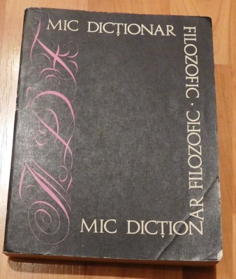 Mic dictionar filozofic foto