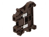 Term. &icirc;mbinare şine 0,14-4mm&sup2; 1 pistă 2 borne maro 41A