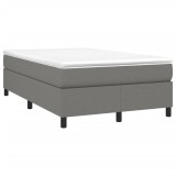 Cumpara ieftin Pat box spring cu saltea, gri inchis, 120x190 cm, textil