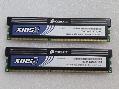 Kit memorie RAM desktop Corsair XMS3 4GB (2x2GB) DDR3 1333MHz TW3X4G1333C9A foto
