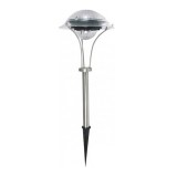 Lampa Solara Tip Umbrela, Inox, IP44, Acumulator, LED, Alb Rece, Argintiu, Gradina, Exterior, 15.5x50cm