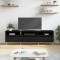 vidaXL Comodă TV, negru, 150x30x44,5 cm, lemn prelucrat