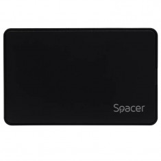 RACK extern SPACER pt HDD/SSD 2.5 inch S-ATA interfata PC USB 3.1 Type C plastic negru &amp;amp;quot;SPR-TYPE-C-01&amp;amp;quot; foto