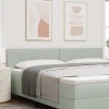 Tablie Pat 200cm Gri Deschis Catifea Diamant vidaXL Design Modern, Tăblie Dormitor Reglabila, 2 buc