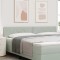 vidaXL Tăblie cap Pe perete Geometric Gri deschis 200 cm Catifea 42007287
