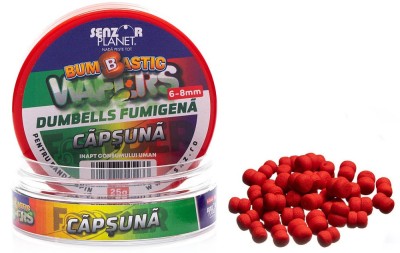 Wafter SENZOR Bumbastic Dumbells Pentru Banda Fumigena, Capsuna, 6-8mm, 25g foto