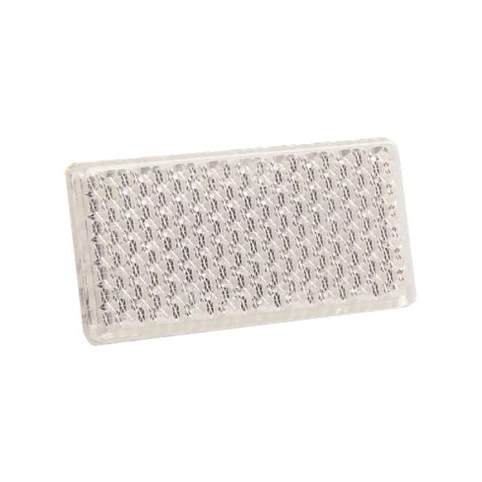 Reflectorizant catadioptru 96x46mm cu adeziv 1buc - Alb Garage AutoRide
