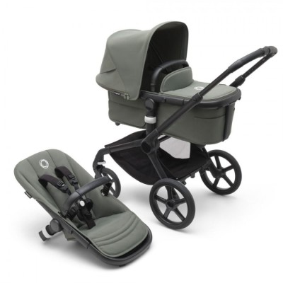 Carucior Bugaboo Fox 5 Black Forest Green 2 in 1 foto