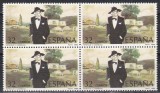 Spania 1986 - 100 de ani de la nașterea lui Alfonso R. Castelao, Bloc de 4, MNH, Nestampilat