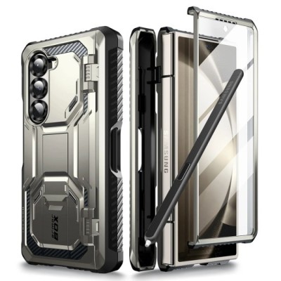 Husa pentru Samsung Galaxy Z Fold6 + Folie - I-Blason Armorbox - Titan Gray foto