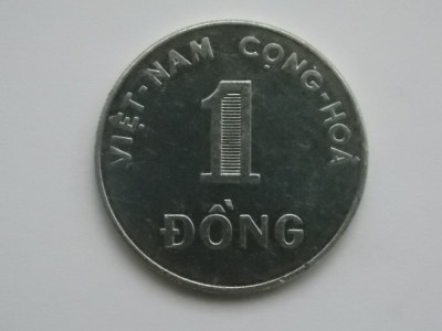 1 DONG 1971 VIETNAM-aluminiu foto