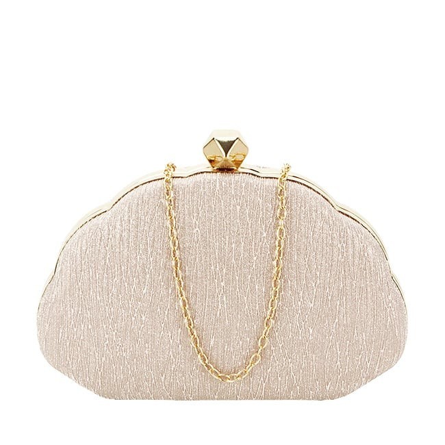 Geanta clutch sampanie cu sclipici BHY-5041 05