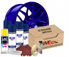 Kit reparatie jante, culoare ALBASTRU (V4) - Cod RAL: 5010 foto