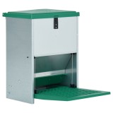 vidaXL Dozator automat de hrană pentru păsări de curte cu banda 12 kg