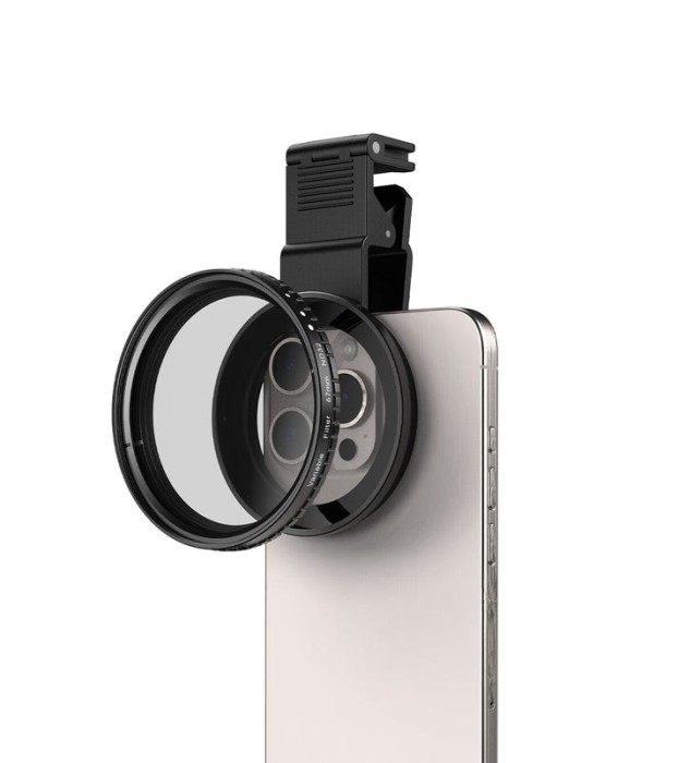 Filtru profesional CPL, Apexel, 67 mm, compatibil iPhone 15 Pro Max, iPhone 15 Pro, iPhone 15,14, Samsung S24, S23