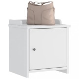 Bancă pentru hol &bdquo;SANDNES&rdquo; albă 45x40x50 cm, lemn masiv de pin