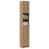 vidaXL Dulap de baie, stejar artizanal, 32x25,5x190 cm, lemn prelucrat