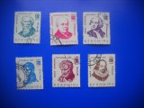 HOPCT LOT NR 320 ANIVERSARI CULTURALE 1961 -6 TIMBRE VECHI-STAMPILAT RO
