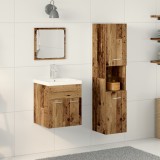 vidaXL Set mobilier baie 3 piese lemn vechi
