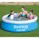 Bestway Piscina gonflabila Fast Set, albastru, 183x51 cm, rotunda GartenMobel Dekor, vidaXL