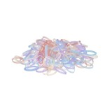 Elastice PROFESIONALE pentru par din silicon Sibel MIX culori , 500buc