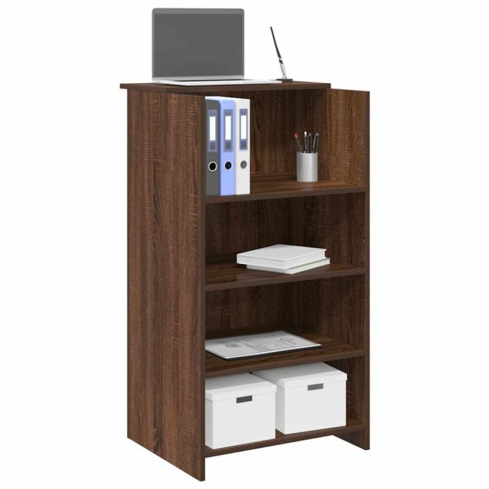 vidaXL Birou de recepție Stejar maro 55x50x103,5 cm Lemn prelucrat 859021