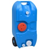 Cumpara ieftin Rezervor de apa cu roti pentru camping, albastru, 40 L