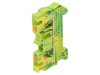Conector de șine 0,2-6mm2 2 borne galben-verde