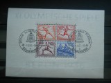 1936 GERMANIA REICH ,BLOC OLIMPIADA DIN BERLIN, Stampilat