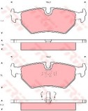 Set placute frana,frana disc JAGUAR XJ (NAW, NBW) (1996 - 2003) TRW GDB1109