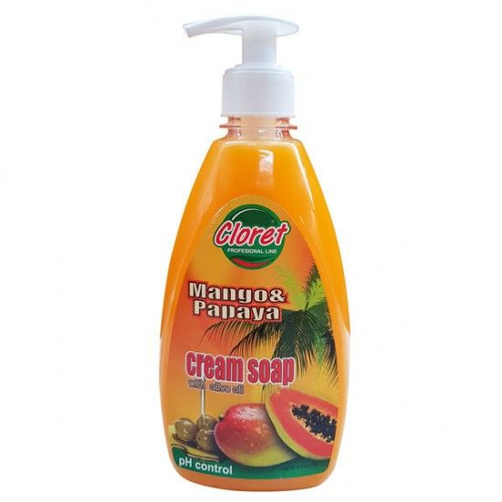 Cloret Sapun Lichid Cremos Mango &amp; Papaya 500 ml